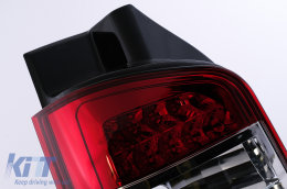 Fanali Full LED Dynamic per VW Transporter V T5 03-09 Fendinebbia Rosso Bianco-image-6098099