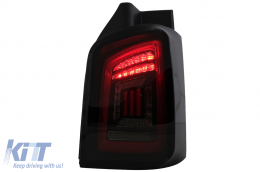 Fanali Full LED Dynamic per VW Transporter V T5 03-09 Fendinebbia Rosso Bianco-image-6099570