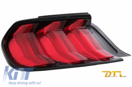 Fanali Full LED per Ford Mustang VI S550 15-19 Luci Sequenziali Dinamiche Rosse-image-6059820