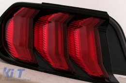 Fanali Full LED per Ford Mustang VI S550 15-19 Luci Sequenziali Dinamiche Rosse-image-6107303