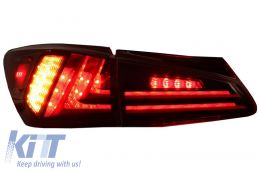 Fanali Full LED per LEXUS IS XE20 05-12 Light Bar Facelift Nuovo XE30 Rosso-image-6025880