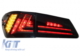 Fanali Full LED per LEXUS IS XE20 06-12 Light Bar Facelift New XE30 Fumè-image-6025891