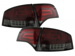 Fanali LED per Audi A4 B7 Limousine 04-08 Lampeggiante a LED rosso fumo-image-29301