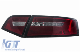 Fanali LED per Audi A6 4F2 C6 Limo 2008-2011 Fumo Rosso Facelift Look Dinamico-image-6047794