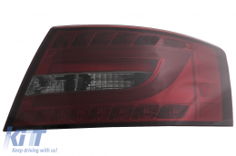 Fanali LED per Audi A6 C6 4F Limousine 04.2004-2008 Fumo rosso 7PIN-image-6089399