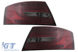 Fanali LED per Audi A6 C6 4F Limousine 04.2004-2008 Fumo rosso 7PIN-image-6089400