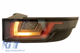 Fanali LED per Evoque L538 11-14 Dynamic Sequential Turning Light Cromo Nero-image-6045782