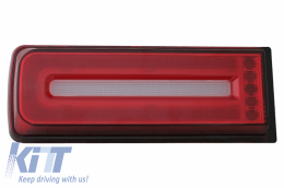 Fanali LED per Mercedes Classe G W463 08-17 Facelift 18 Look Dynamic Rosso fumo-image-6060625