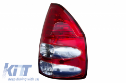 Fanali LED per Toyota Land Cruiser FJ120 2003-2008 Rosso Trasparente-image-6042465