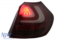 Fanali Luci Posteriori LED per BMW Serie 1 E81 E87 2004-08.2007 LEDBar Rosso-image-6109863