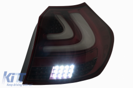 Fanali Luci Posteriori LED per BMW Serie 1 E81 E87 2004-08.2007 LEDBar Rosso-image-6109871