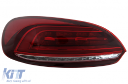 Fanali Luci Posteriori LED per VW Scirocco Hatchback 137 Mk3 08-14 Rosso Segnale Dinamico-image-6110154