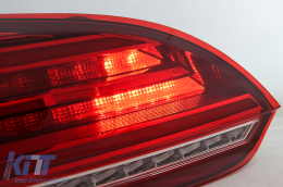 Fanali Luci Posteriori LED per VW Scirocco Hatchback 137 Mk3 08-14 Rosso Segnale Dinamico-image-6110158