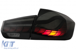 Fanali OLED per BMW 3 F30 Pre LCI e LCI 11-19 F35 F80 Red Smoke Dynamic-image-6082786