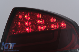 Fanali posteriori a barra a LED adatti per Skoda Octavia II LIFTBACK 2004-2012 Fumo Rosso-image-6095174