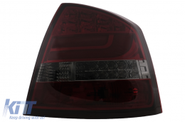 Fanali posteriori a barra a LED adatti per Skoda Octavia II LIFTBACK 2004-2012 Fumo Rosso-image-6095175