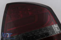 Fanali posteriori a barra a LED adatti per Skoda Octavia II LIFTBACK 2004-2012 Fumo Rosso-image-6095177