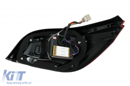 Fanali posteriori a barra LED per BMW Serie 5 E60 LCI 2007-2010 Rosso Trasparente-image-6105810