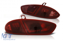 Fanali posteriori a barra LED per Seat Leon 1P1 Facelift 03.2009-2012 Rosso-image-6108492