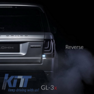 Fanali posteriori a LED Glohh LightBar adatti per Range Rover Sport L320 (2005-2013) GL-3x Dynamic Smoke-image-6040960