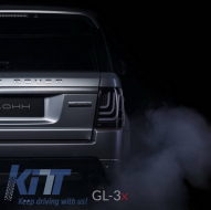 Fanali posteriori a LED Glohh LightBar adatti per Range Rover Sport L320 (2005-2013) GL-3x Dynamic Smoke-image-6040963