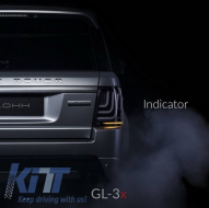 Fanali posteriori a LED Glohh LightBar adatti per Range Rover Sport L320 (2005-2013) GL-3x Dynamic Smoke-image-6040964