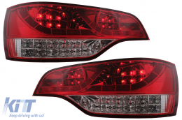 Fanali posteriori a LED per Audi Q7 4L 2006-2009 rosso chiaro Taillights-image-6099536