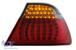 Fanali posteriori a LED per BMW Serie 3 E46 Coupe 2D 1998-2003 Rosso Nero-image-6073287