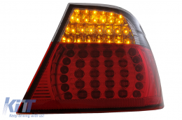 Fanali posteriori a LED per BMW Serie 3 E46 Coupe 2D 1998-2003 Rosso Nero-image-6073288