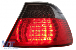 Fanali posteriori a LED per BMW Serie 3 E46 Coupe 2D 1998-2003 Rosso Nero-image-6073294