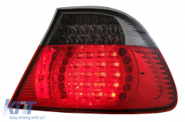 Fanali posteriori a LED per BMW Serie 3 E46 Coupe 2D 1998-2003 Rosso Nero-image-6073295