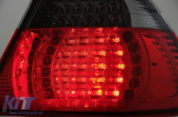 Fanali posteriori a LED per BMW Serie 3 E46 Coupe 2D 1998-2003 Rosso Nero-image-6073296