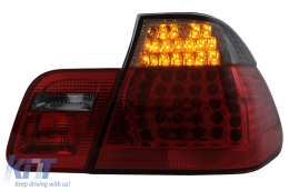 Fanali Posteriori a LED per BMW Serie 3 E46 Limousine 4 Porte 09.01-03.05 Rosso Fumo-image-60998