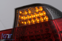 Fanali Posteriori a LED per BMW Serie 3 E46 Limousine 4 Porte 09.01-03.05 Rosso Fumo-image-6101315