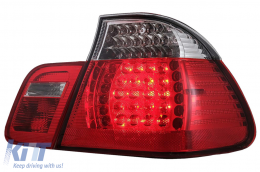 Fanali posteriori a LED per BMW Serie 3 E46 Limousine 4D 09.2001-03.2005 Rosso chiaro-image-6078580