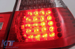 Fanali posteriori a LED per BMW Serie 3 E46 Limousine 4D 09.2001-03.2005 Rosso chiaro-image-6078581