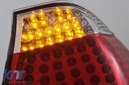 Fanali posteriori a LED per BMW Serie 3 E46 Limousine 4D 09.2001-03.2005 Rosso chiaro-image-6078583