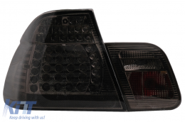 Fanali posteriori a LED per BMW Serie 3 E46 Limousine 4D 09.2001-03.2005 Fumo-image-6089638