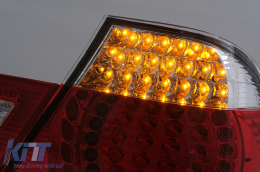 Fanali posteriori a LED per BMW Serie 3 E46 Coupé senza restyling 1999-2003 Rosso trasparente-image-6099718