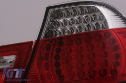 Fanali posteriori a LED per BMW Serie 3 E46 Coupé senza restyling 1999-2003 Rosso trasparente-image-6099727