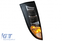 Fanali posteriori a LED per Ford Focus MK1 Hatchback DAW DBW 1998-2004 Neri-image-6102746