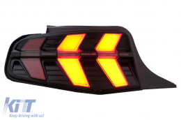 Fanali posteriori a LED per Ford Mustang V Pre-Facelift 2010-2012 Fumo Dinamico-image-6107287