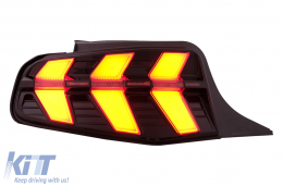 Fanali posteriori a LED per Ford Mustang V Pre-Facelift 2010-2012 Fumo Dinamico-image-6107288