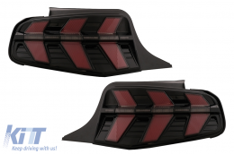 Fanali posteriori a LED per Ford Mustang V Pre-Facelift 2010-2012 Fumo Dinamico-image-6107293