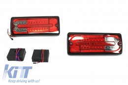 Fanali posteriori a LED per MERCEDES classe G W463 1989-2015 Fumo rosso-image-6019667