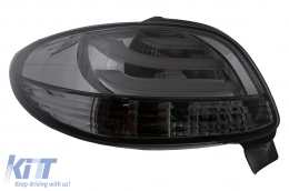 Fanali posteriori a LED per Peugeot 206 HatchBack 3 / 5 porte 1998-2004 Fumo nero-image-6102784