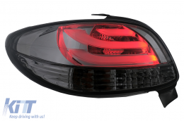 Fanali posteriori a LED per Peugeot 206 HatchBack 3 / 5 porte 1998-2004 Fumo nero-image-6102787