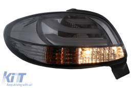 Fanali posteriori a LED per Peugeot 206 HatchBack 3 / 5 porte 1998-2004 Fumo nero-image-6102789