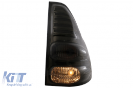 Fanali posteriori a LED per Toyota Land Cruiser FJ120 2003-2008 Red Smoke-image-6043305