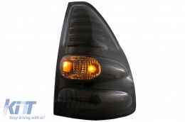 Fanali posteriori a LED per Toyota Land Cruiser FJ120 2003-2008 Red Smoke-image-6043308